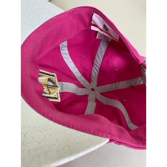 NHL Girls Fuchsia Pink Las Vegas Knights Hockey Baseball Cap Embroidered Logo - Picture 3 of 12